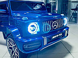 Детский электромобиль RiverToys Mercedes-Benz G63 T999TT (синий) глянец (автокраска) лицензия, фото 5