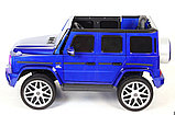 Детский электромобиль RiverToys Mercedes-Benz G63 T999TT (синий) глянец (автокраска) лицензия, фото 6
