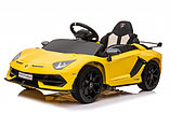 Детский электромобиль RiverToys Lamborghini Aventador SVJ A333MP (зеленый) лицензия, фото 4