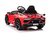 Детский электромобиль RiverToys Lamborghini Aventador SVJ A333MP (желтый) лицензия, фото 5