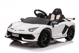Детский электромобиль RiverToys Lamborghini Aventador SVJ A333MP (белый) лицензия