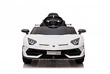 Детский электромобиль RiverToys Lamborghini Aventador SVJ A333MP (белый) лицензия, фото 2