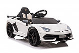 Детский электромобиль RiverToys Lamborghini Aventador SVJ A333MP (белый) лицензия, фото 5