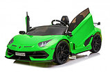 Детский электромобиль RiverToys Lamborghini Aventador SVJ A333MP (белый) лицензия, фото 6