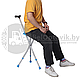 Трость складная С заботой о Вас с сиденьем, Led-фонариком (регулировка по росту 145-180 см) для пожилых людей, фото 3