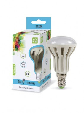 Лампа светодиодная LED-R50 5Вт 230В Е14 4000К 450Лм