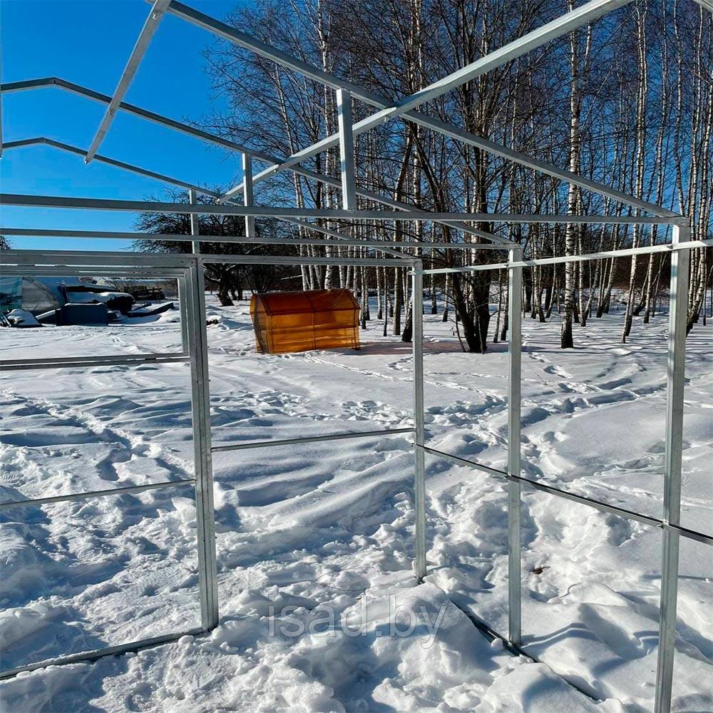 Теплица Сибирская Домик (труба 20*20, шаг 1 м) 8 метров - фото 6 - id-p155653320