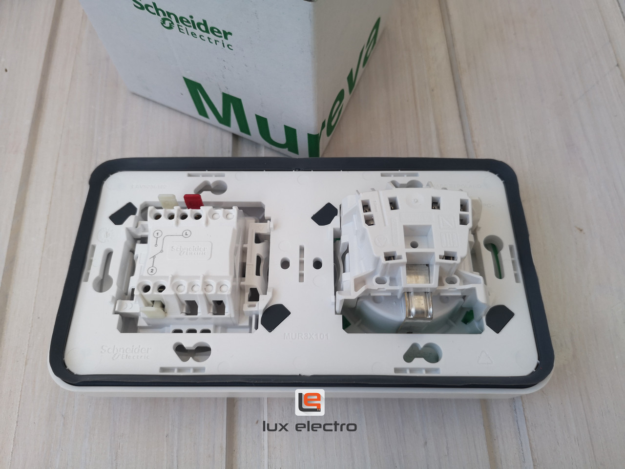 Кнопочный выключатель механизм MUREVA S Schneider electric, белый, IP55 - фото 10 - id-p155536244