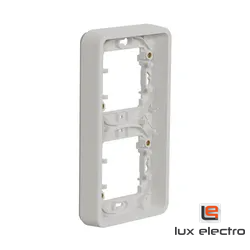 Рамка 2-постовая вертикальная MUREVA S Schneider electric, белый, IP55 - фото 2 - id-p155536260