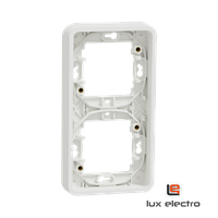 Рамка 2-постовая вертикальная MUREVA S Schneider electric, белый, IP55