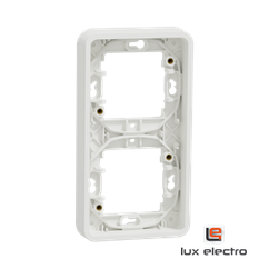 Рамка 2-постовая вертикальная MUREVA S Schneider electric, белый, IP55
