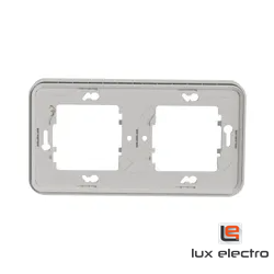 Рамка 2-постовая горизонтальная MUREVA S Schneider electric, белый, IP55 - фото 2 - id-p155536258