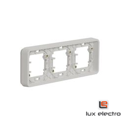 Рамка 3-постовая горизонтальная MUREVA S Schneider electric, белый, IP55 - фото 2 - id-p155536262