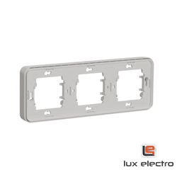 Рамка 3-постовая горизонтальная MUREVA S Schneider electric, белый, IP55 - фото 3 - id-p155536262