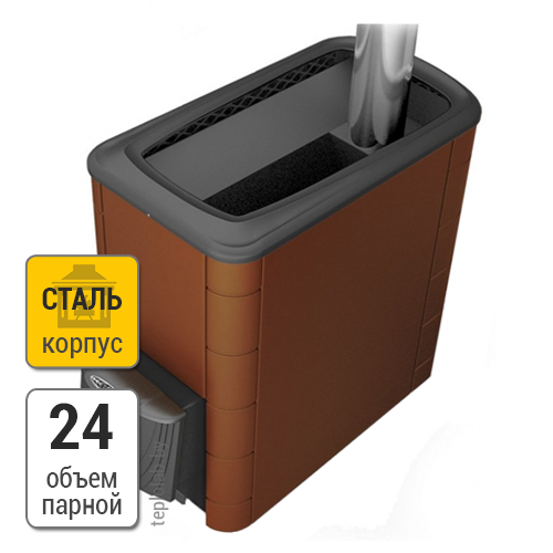 Термофор Тунгуска XXL 2013 Inox ДА КТК терракота печь банная стальная - фото 1 - id-p63119245