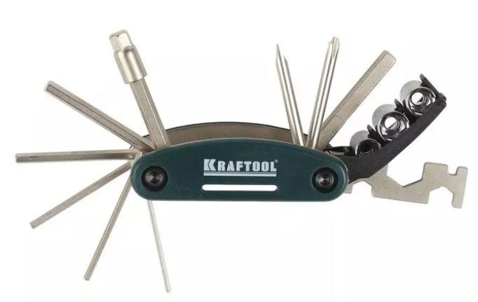 Набор "EXPERT" для обслуживания велосипеда, KRAFTOOL 26182-H16, 16-в-1