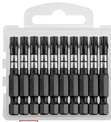 Биты KRAFTOOL Impact Pro, TORX, тип хвостовика E 1/4", TX30, 50мм, 10шт, в пластиковом боксе - фото 2 - id-p154887795