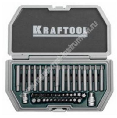 Набор KRAFTOOL "INDUSTRY" Биты усиленные для высоких нагрузок, с двумя адаптерами, 44 предмета - фото 1 - id-p154887799