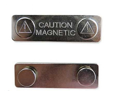 Магнит для бейджей металлический 45*13 мм