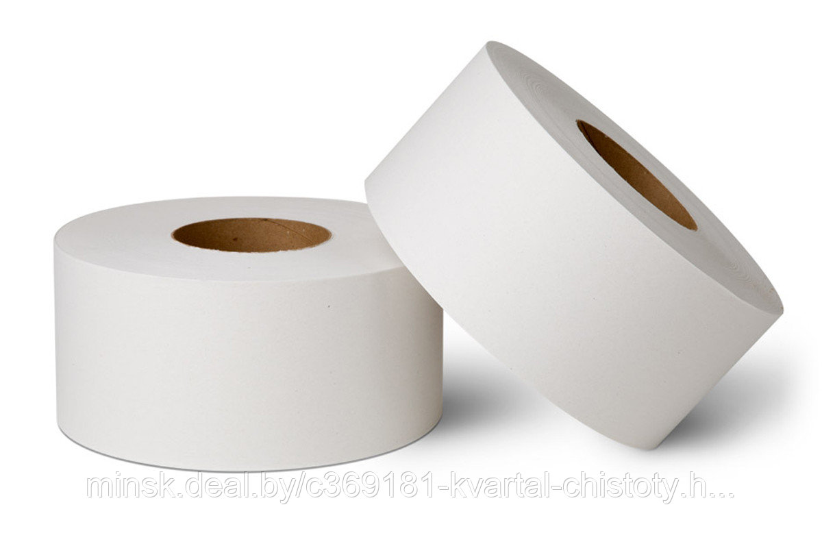 Бумага туалетная 2-слойная Veiro Jumbo Comfort (отбел.макулатура) в средних рулонах, 150м, РФ