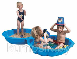 Детская песочница бассейн  с крышкой Ракушка Paradiso Toys 87х78х20 см