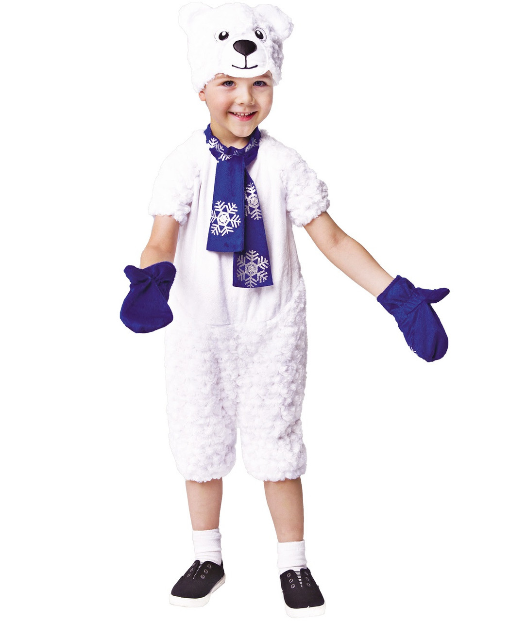 Детский карнавальный костюм Медведь полярный Пуговка 937 к-19 - фото 1 - id-p155775264