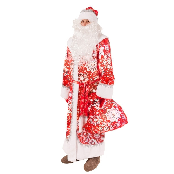 Карнавальный костюм для взрослых Дед Мороз Морозко Пуговка 1027 к-18