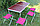 Стол туристический в чемодане с 4 бордовыми стульями, коричневый, 120х60х69см, фото 3