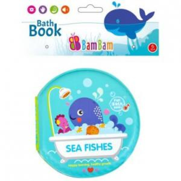 Книжка для ванны BamBam Морские животные (в пвх-пакете) - фото 1 - id-p155814580
