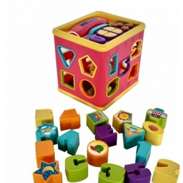 Развивающая игрушка-сортер Кубик Red box электронный - фото 1 - id-p155810000