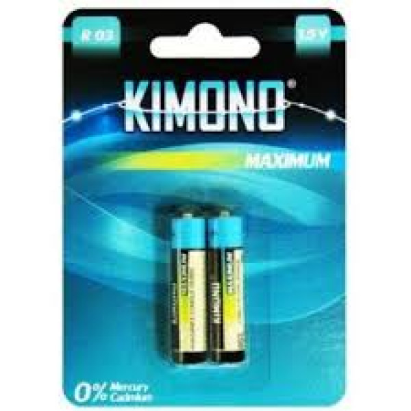 Батарейки Kimono R03/BL2 AAA(Micro) 1.5B - фото 1 - id-p155814189