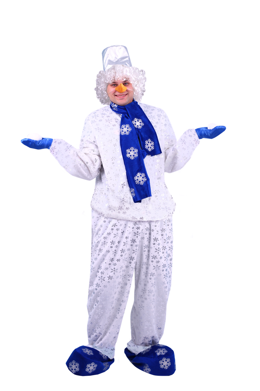 Карнавальный костюм для взрослых Снеговик Пуговка 5002 к-19, фото 1