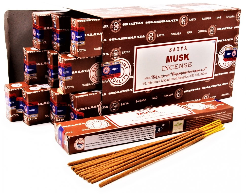 Благовония Муск Satya Musk, 15 г – древесный чувственный аромат