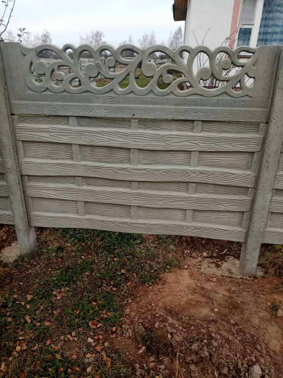 Забор под ключ из бетонных панелей - фото 7 - id-p155296080