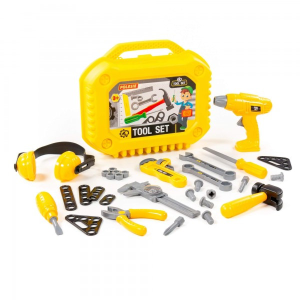 Детский игровой набор инструментов для мальчиков №20 (32 элемента) (в чемоданчике) арт. 89465 Полесье - фото 3 - id-p155824371