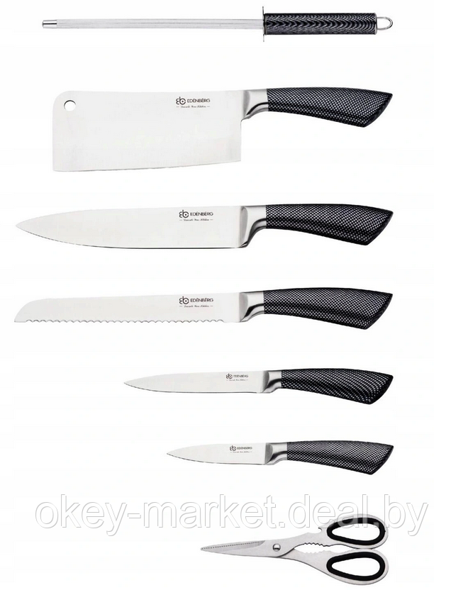 Набор стальных ножей Edenberg EB-919 - фото 2 - id-p155824367