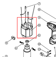 Статор RS1250-1AE WORTEX JD2523T-10