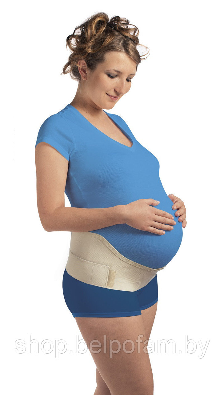 Бандаж эластичный для беременных "Польза" м.0601 (бежевый)