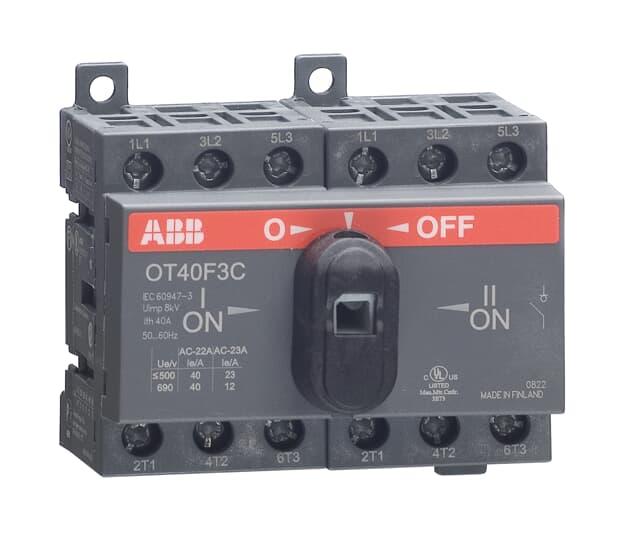 Реверсивный выключатель нагрузки / рубильник OT40F3C 40А 3P ABB - фото 1 - id-p155825570