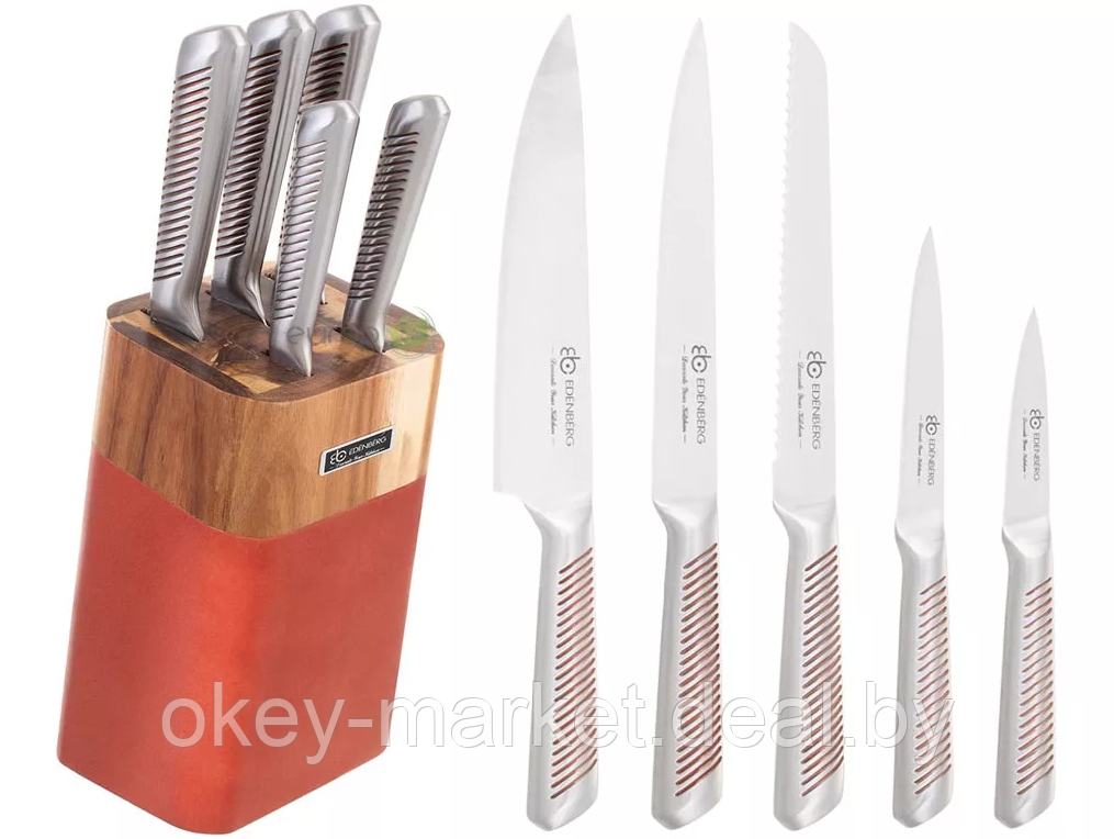 Набор стальных ножей Edenberg EB-924 - фото 2 - id-p155825958