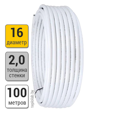 Труба металлопластиковая TDM Brass PEXb/AIU/PEXb 16x2,0 (100 м), фото 2