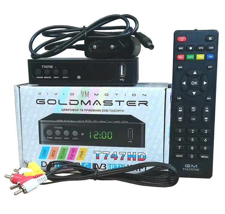 Цифровой ТВ-приёмник GoldMaster T747HD - фото 1 - id-p155833235