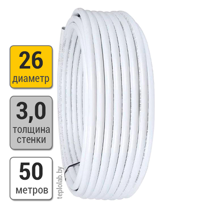 Труба металлопластиковая TDM Brass PEXb/AIU/PEXb 26x3,0 (50 м), фото 2