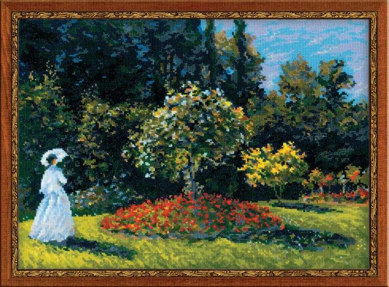 1225 ""Дама в саду" по мотивам картины К.Моне"