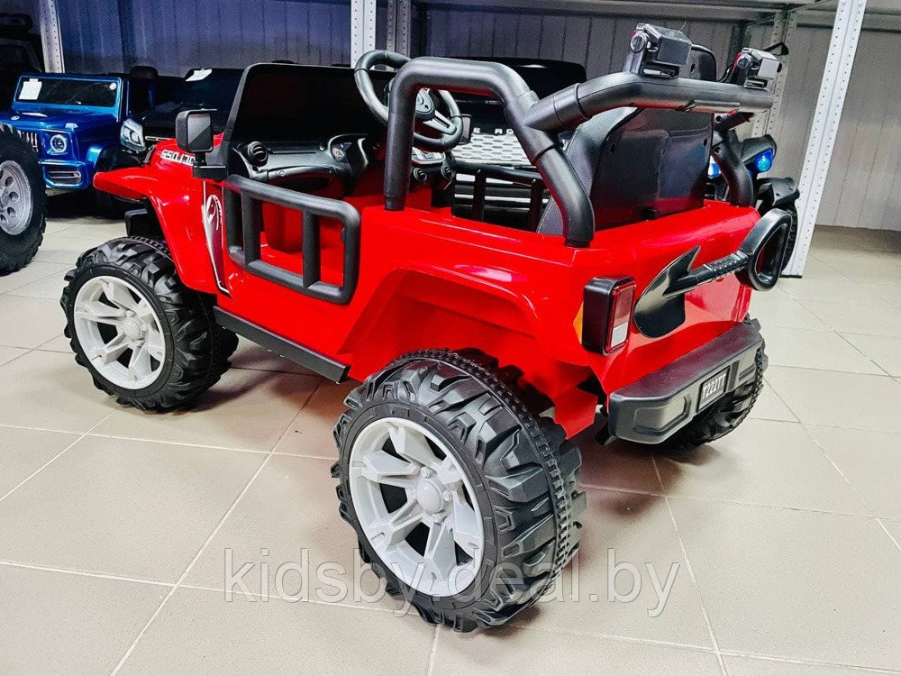 Детский электромобиль RiverToys T222TT (красный) Jeep - фото 4 - id-p149558870