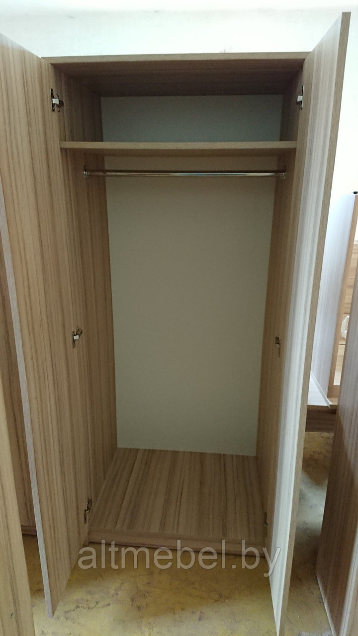 Шкаф для одежды С-44 светлый в полоску - фото 1 - id-p155844578