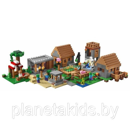 Конструктор Bela My World 10531 Деревня (аналог Lego Minecraft 21128) 1622 детали - фото 5 - id-p146211868