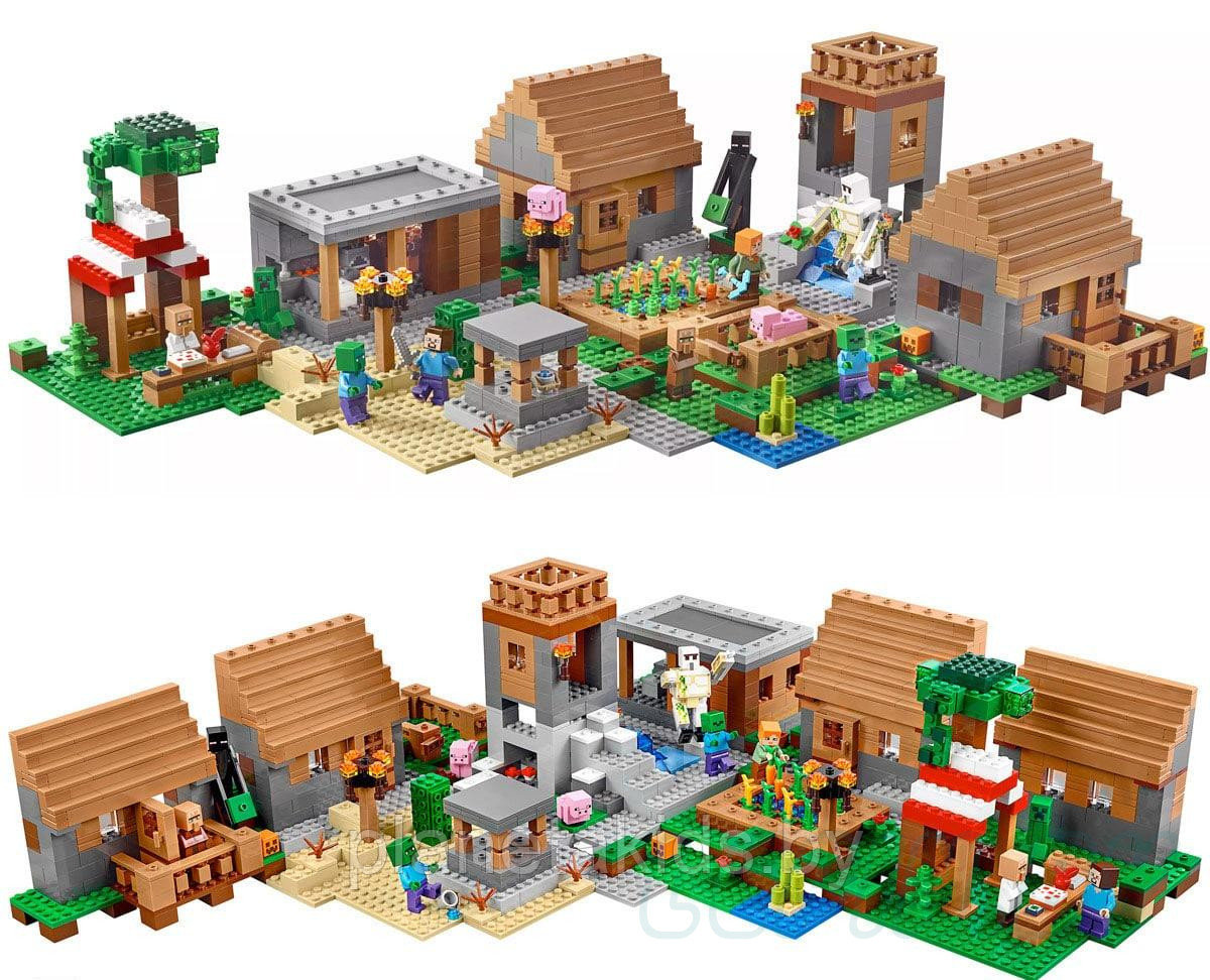 Конструктор Bela My World 10531 Деревня (аналог Lego Minecraft 21128) 1622 детали - фото 3 - id-p146211868