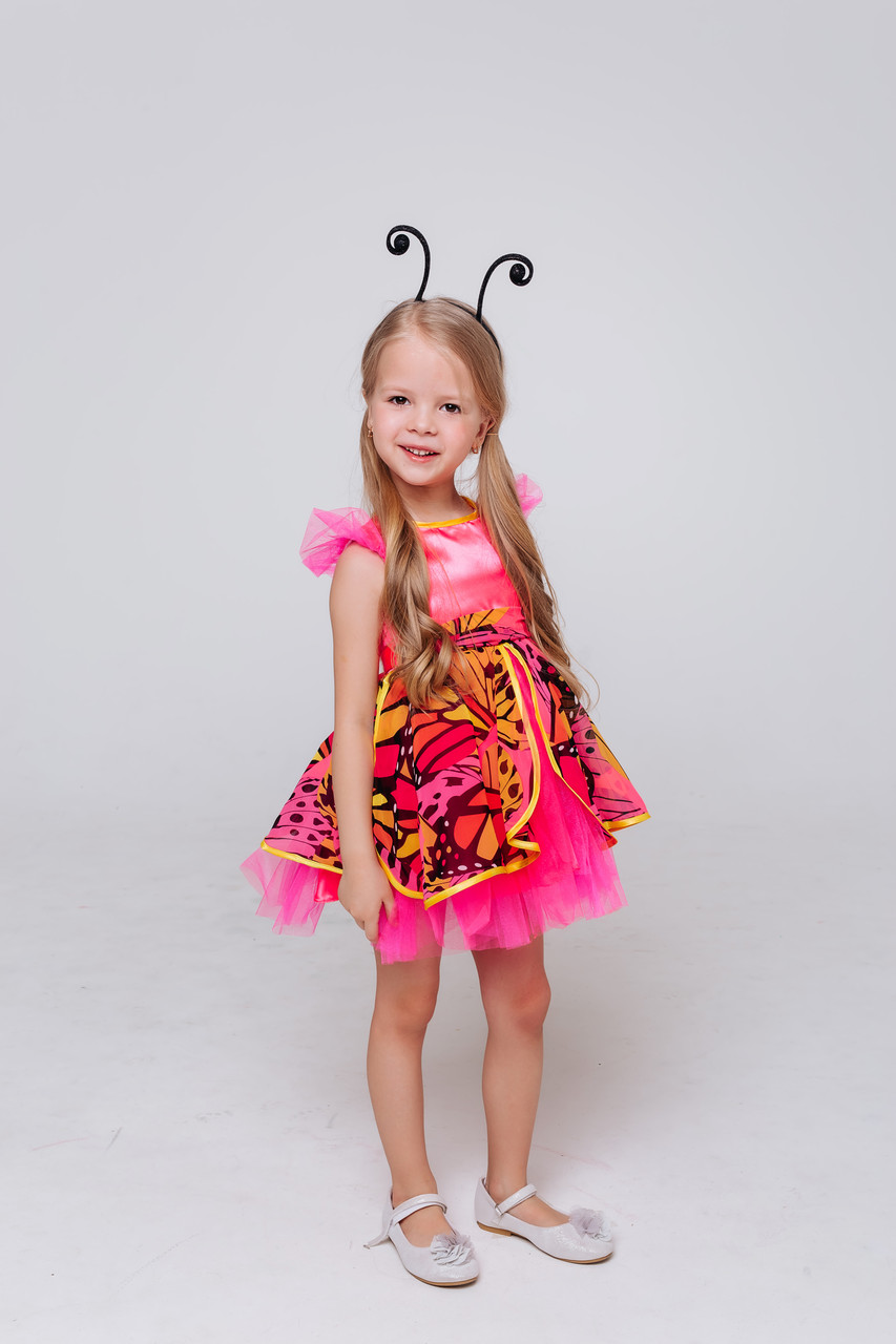 Детский карнавальный костюм Бабочка Пуговка для девочки - фото 4 - id-p155863894