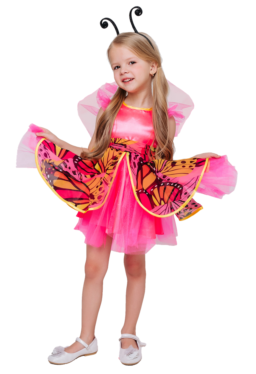 Детский карнавальный костюм Бабочка Пуговка для девочки
